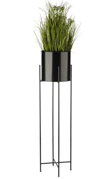 Kwietnik na kwiaty osłonka 95 cm czarny LOFT