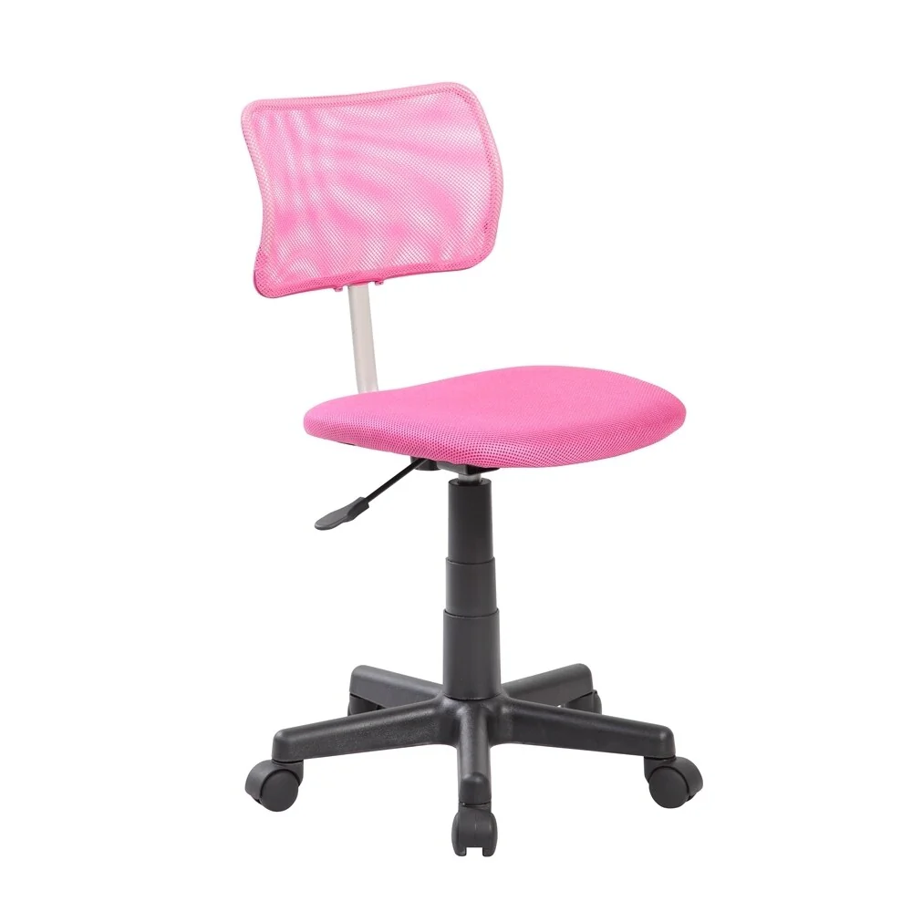 Adjustable Pink Mesh Kids Desk Chair