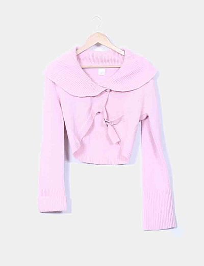 Camaïeu Pink knitted bolero jacket