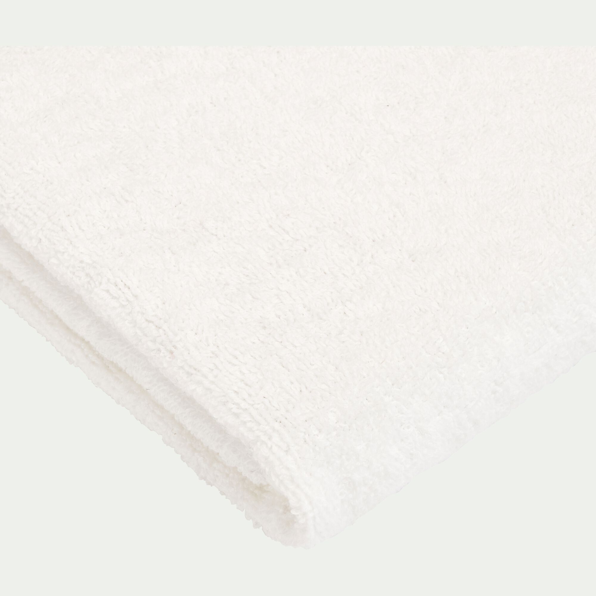 RHODES - Drap de douche en coton - blanc ventoux 70x140cm