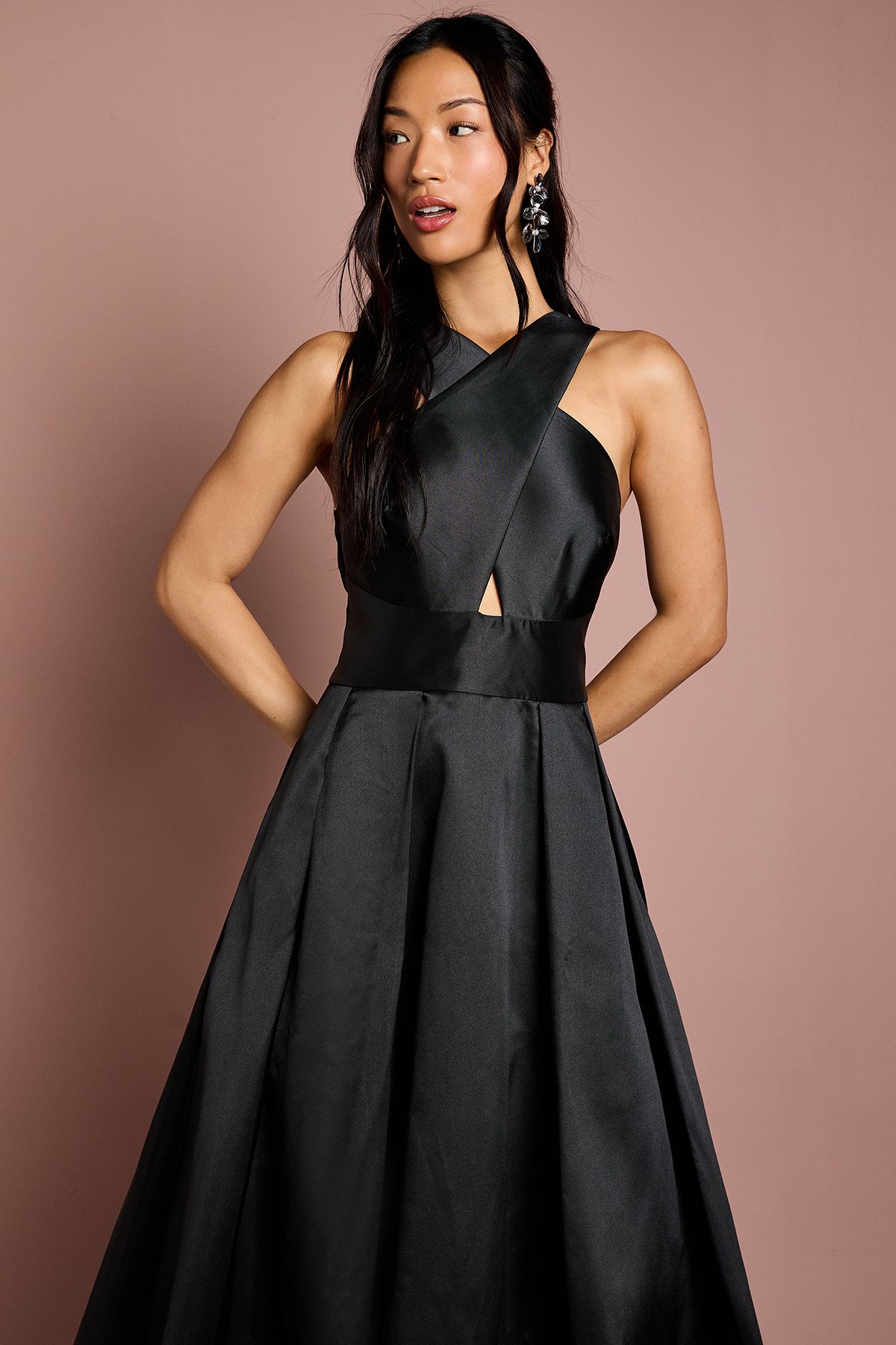 Coast Cross Neck Twill Bridesmaid Dress