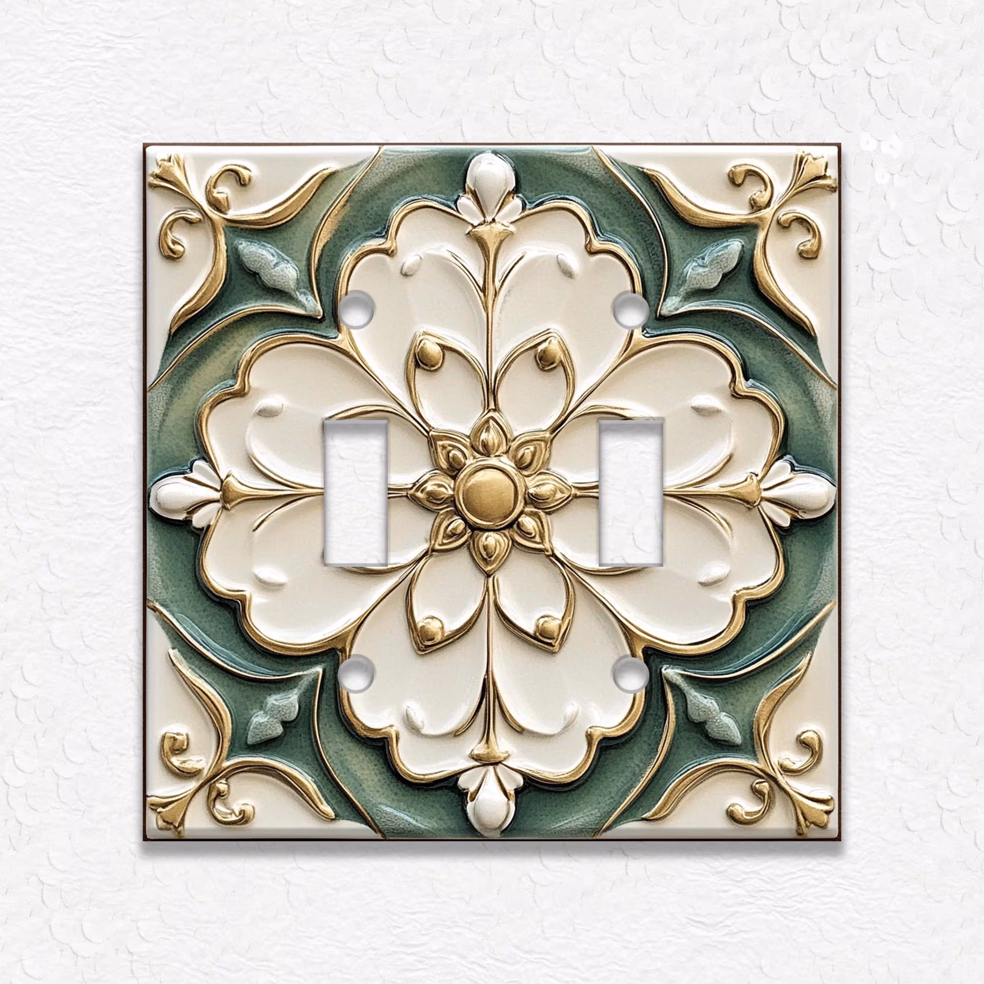 Antique Green Printed Flat Metal Switch Plate Covers And Outlet Covers Unique Light Switch Plate Covers Outlet Covers Decorative Wall Plates