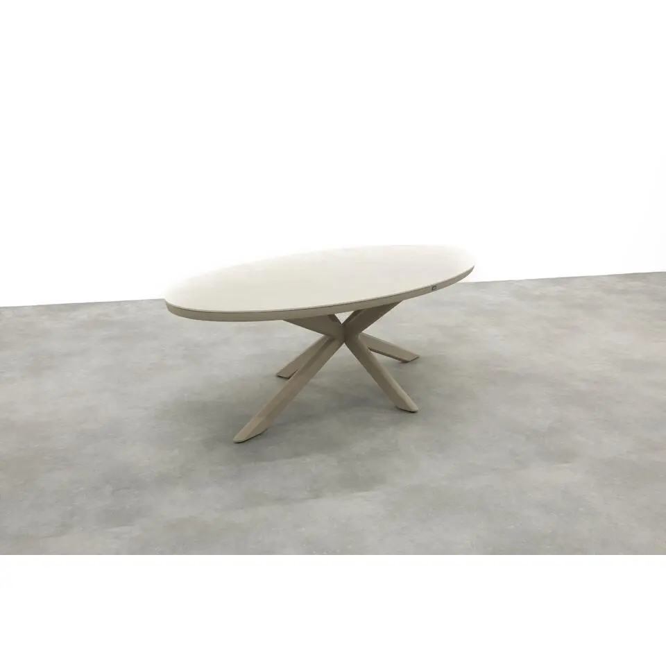 VDG Ventaro ovale tuintafel 240x115 cm. - Latte