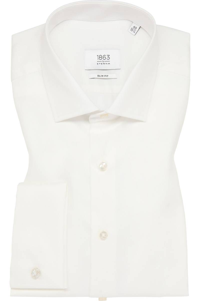 ETERNA 1863 Slim Fit Hemd beige, Einfarbig