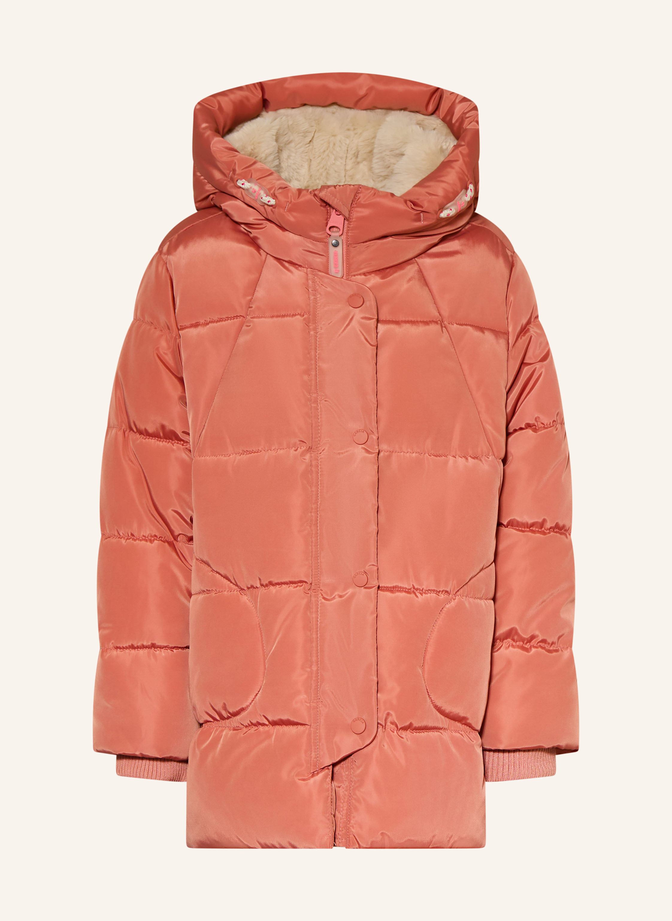GARCIA Steppjacke mit Kunstpelz