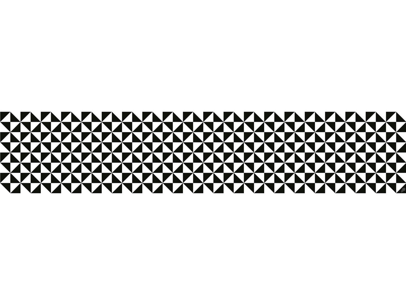 ALCAZAR - Crédence adhésive noir 400x40cm