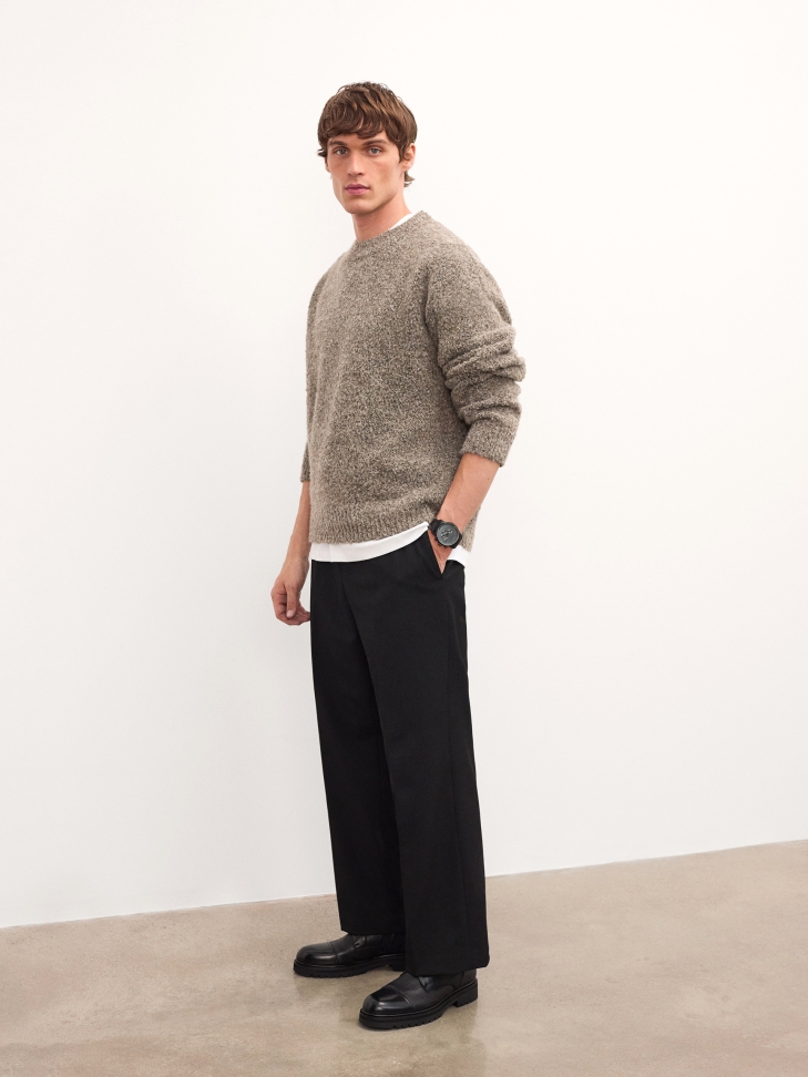 Watch on a bracelet with a navy blue dial