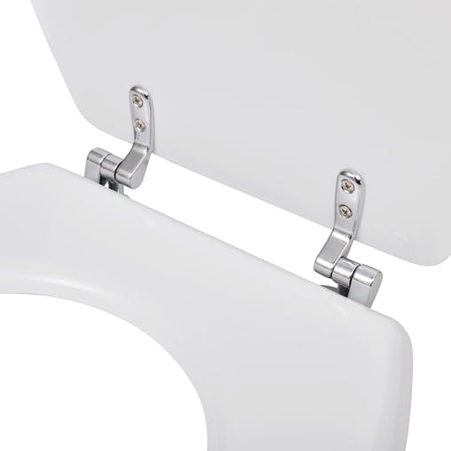 NNEVL WC Toilet Seat MDF Lid Simple Design White