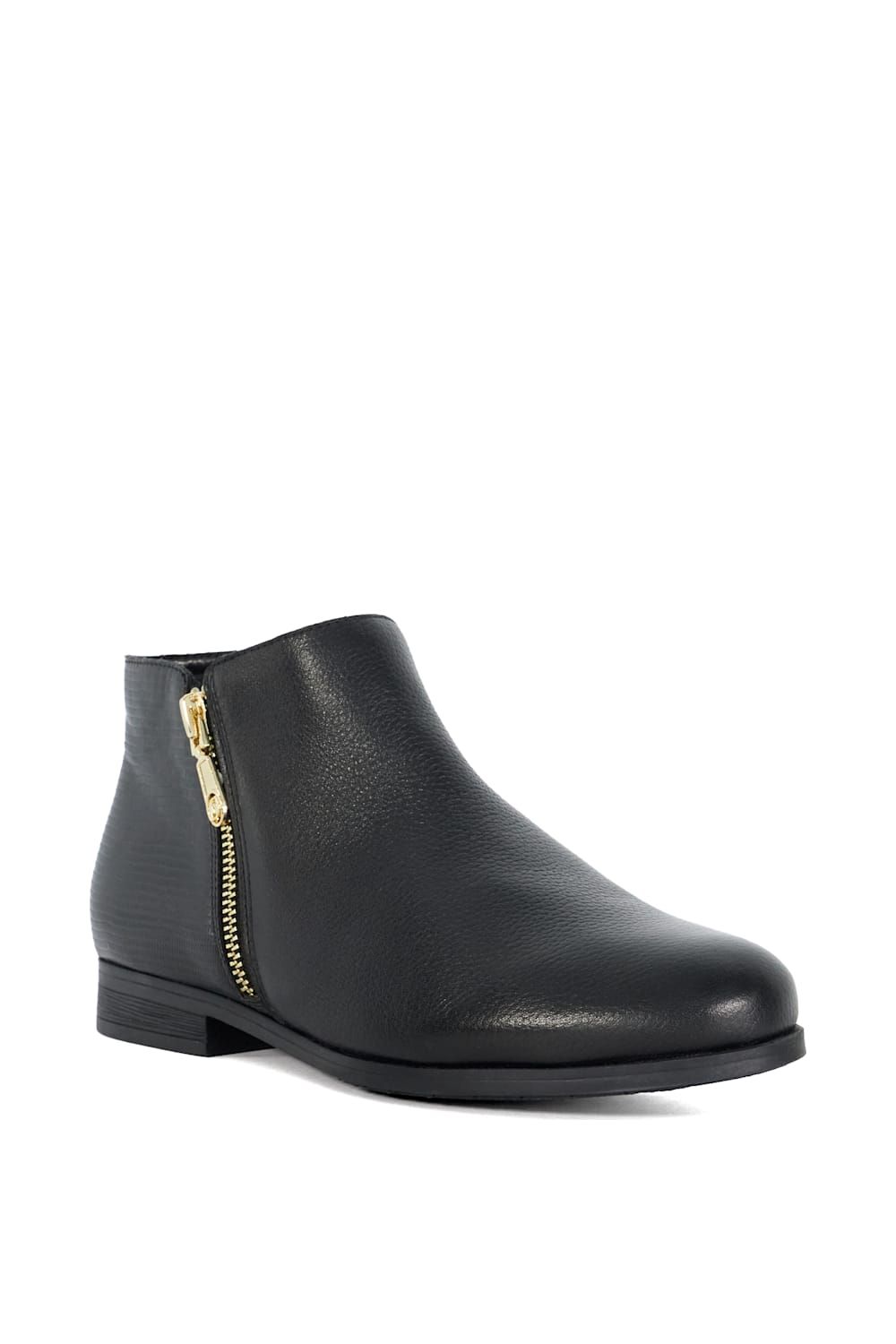 Dune London Wide Fit 'Pandias' Leather Ankle Boots