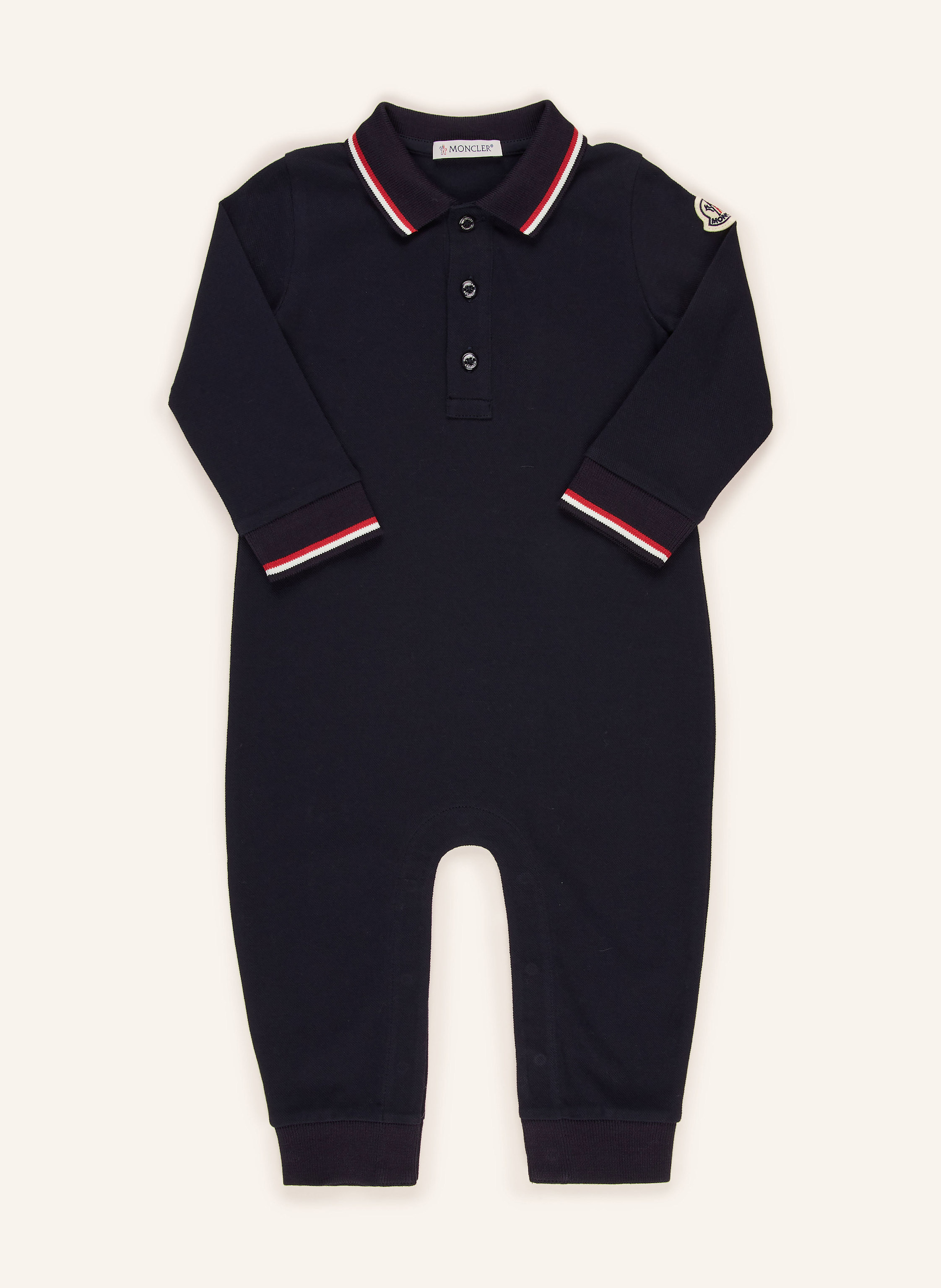 MONCLER enfant Piqué-Strampler