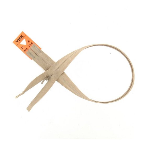 YKK Fawn Concealed Zip 41cm