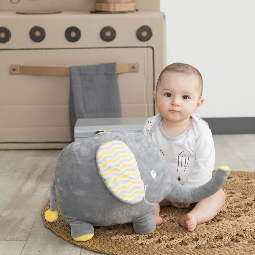 - Peluche modèle Elpehant bébé  Gris
