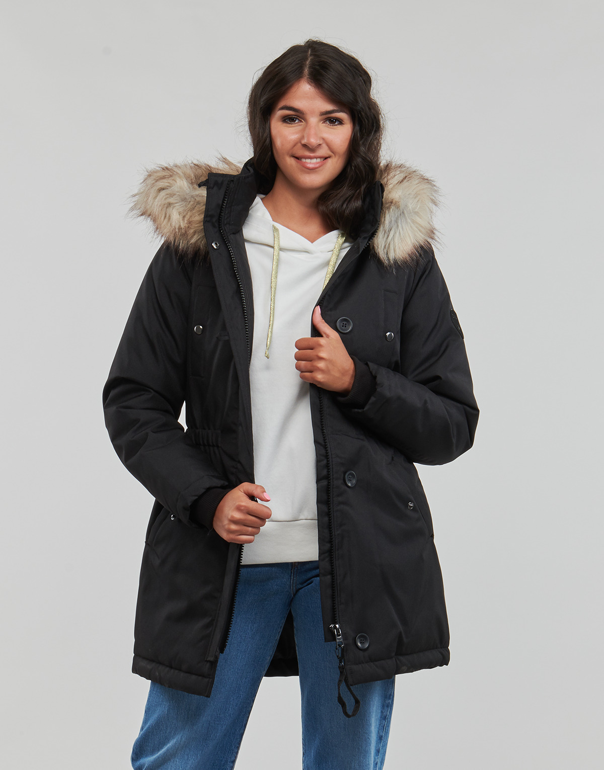 Only - ONLIRIS FUR WINTER PARKA CC 2023 OTW - Black