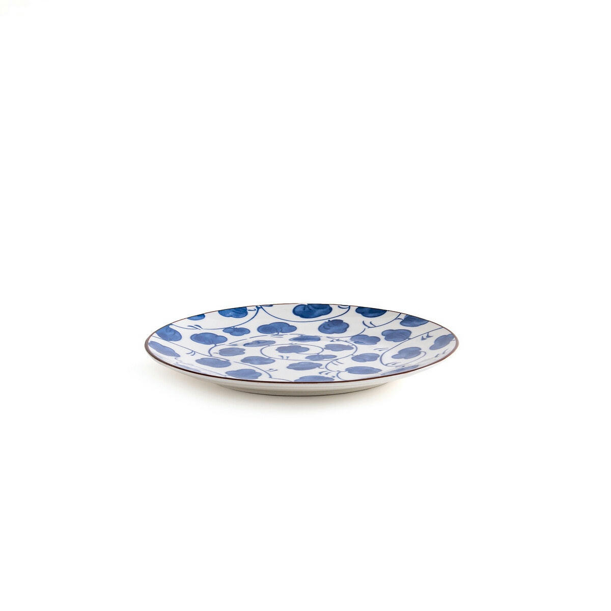 Lot de 4 assiettes à dessert motif fleurs, Rowl