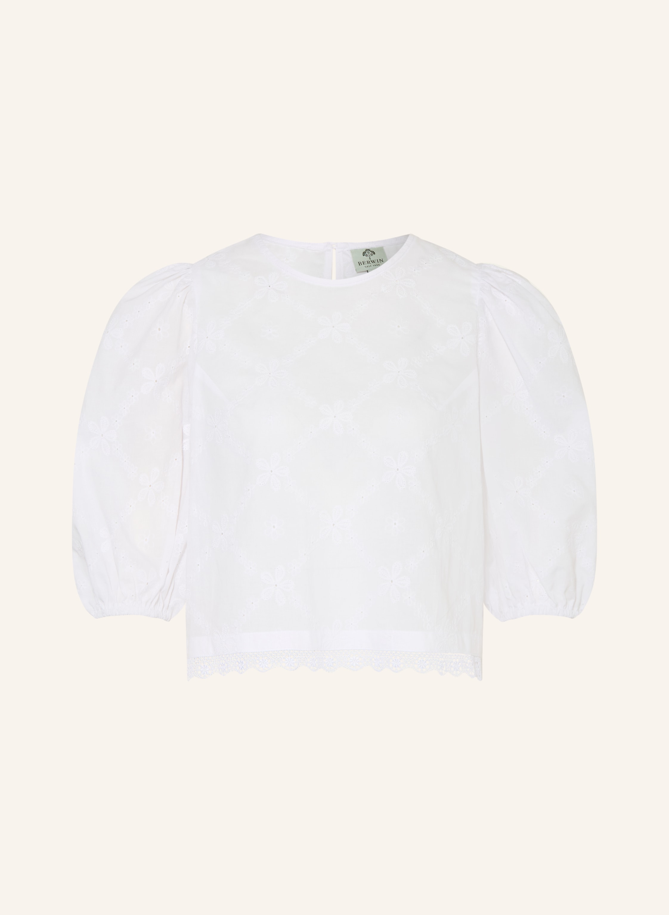 BERWIN & WOLFF Dirndlbluse mit 3/4-Arm und mit Spitze