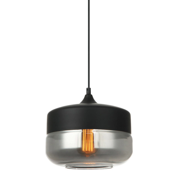 Lampa wisząca czarna Molina 1xE27x40W wym: 97x25x25 cm Italux