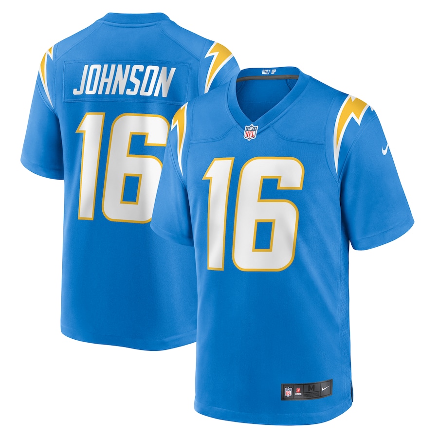 Tyler Johnson Los Angeles Chargers Nike Team Game Jersey -  Powder Blue
