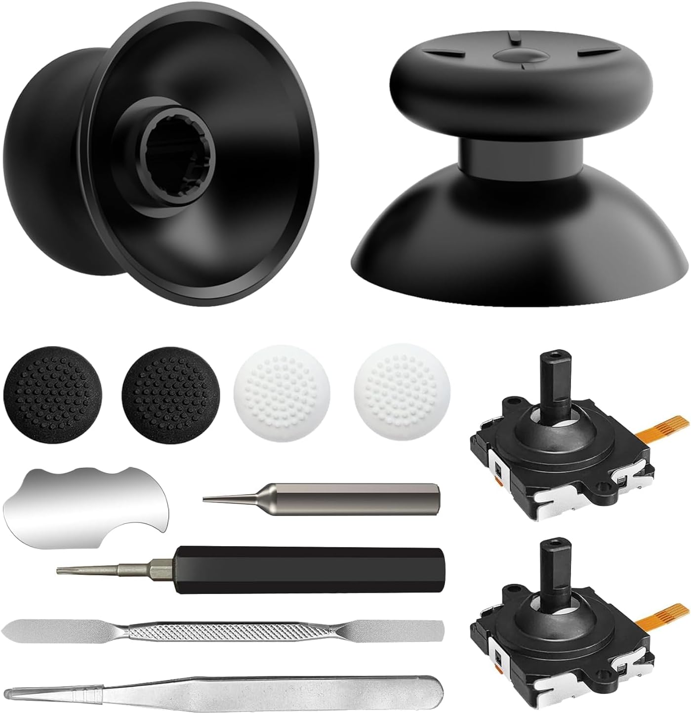 13-in-1 Replacement Kit for Meta Quest 3 Controller - Repair Kit for Oculus Quest 3 Controller, Quest 3 Accessories Featuring Joysticks, Thumbsticks, Screwdriver, Tweezer, and Pry Tool