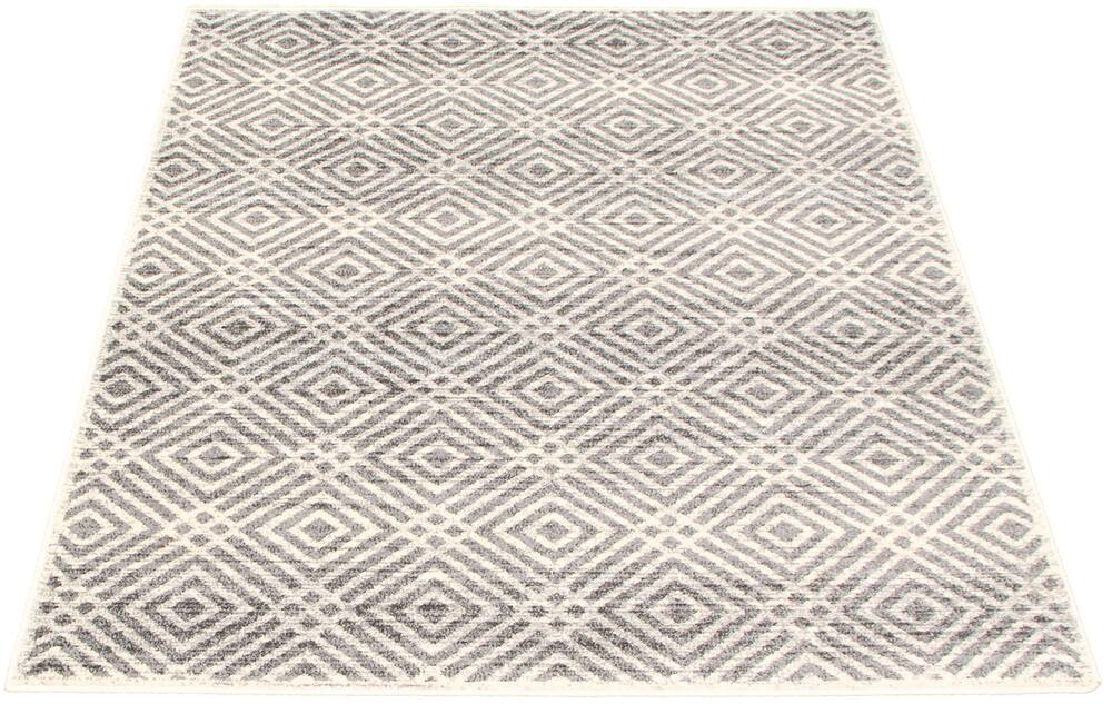 ECARPET Ember Rectangle Indoor Geometric Area Rug, Cream, Assorted Sizes