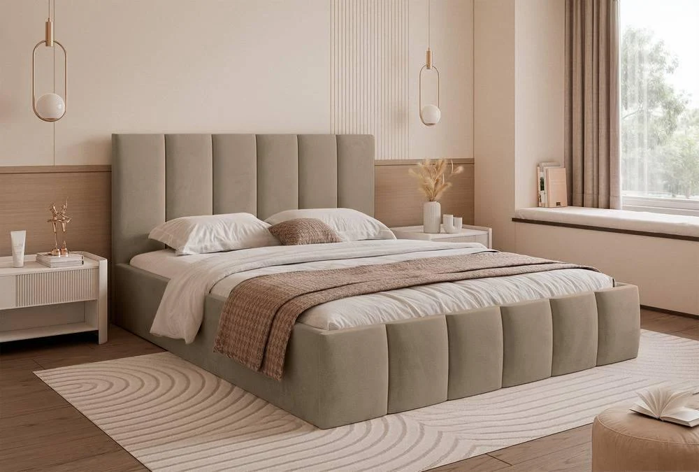 Bedframe Quinn met opbergruimte 180x200