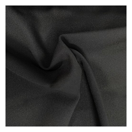 Black Polyester Bi-Stretch Fabric by the Metre
