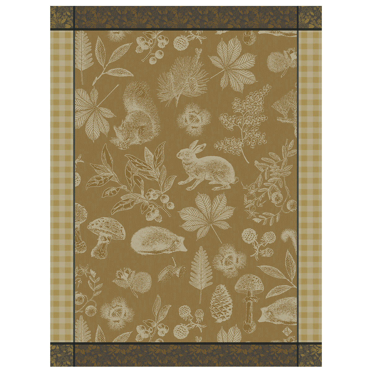 DANS LES BOIS TABLEAU - Torchon en coton bollet 60 x 80