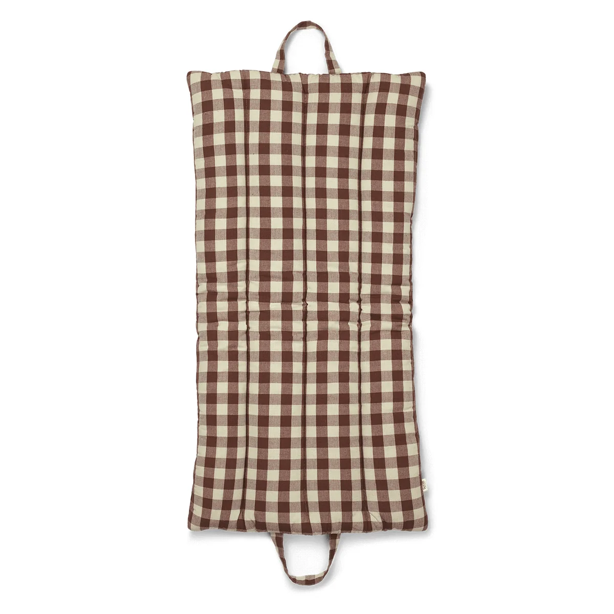 Ferm Living - Bothy Check Faltmatte, zimt / grau-grün