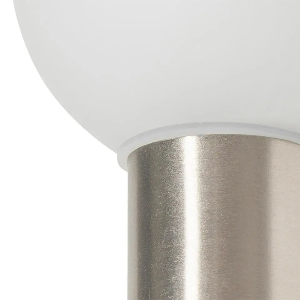 Qazqa wandlamp met glas cederic zilverkleurig g9