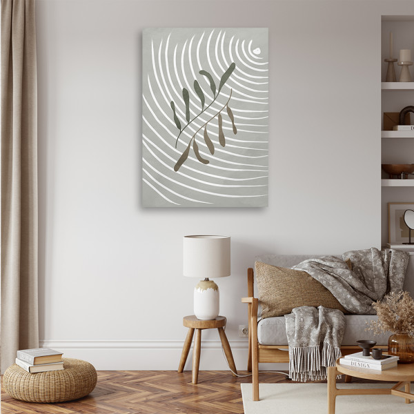 Feeby Obraz na płótnie, Linie i gałązki boho 40x60