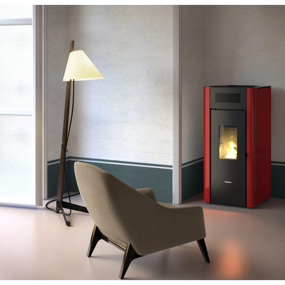 Pelletofen »Amaranto 9«, 8,5 kW, Stahl, bordeaux