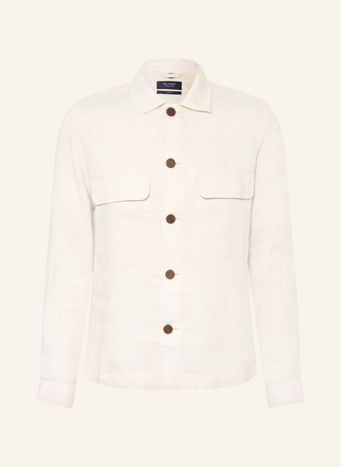 OLYMP SIGNATURE Overshirt aus Leinen