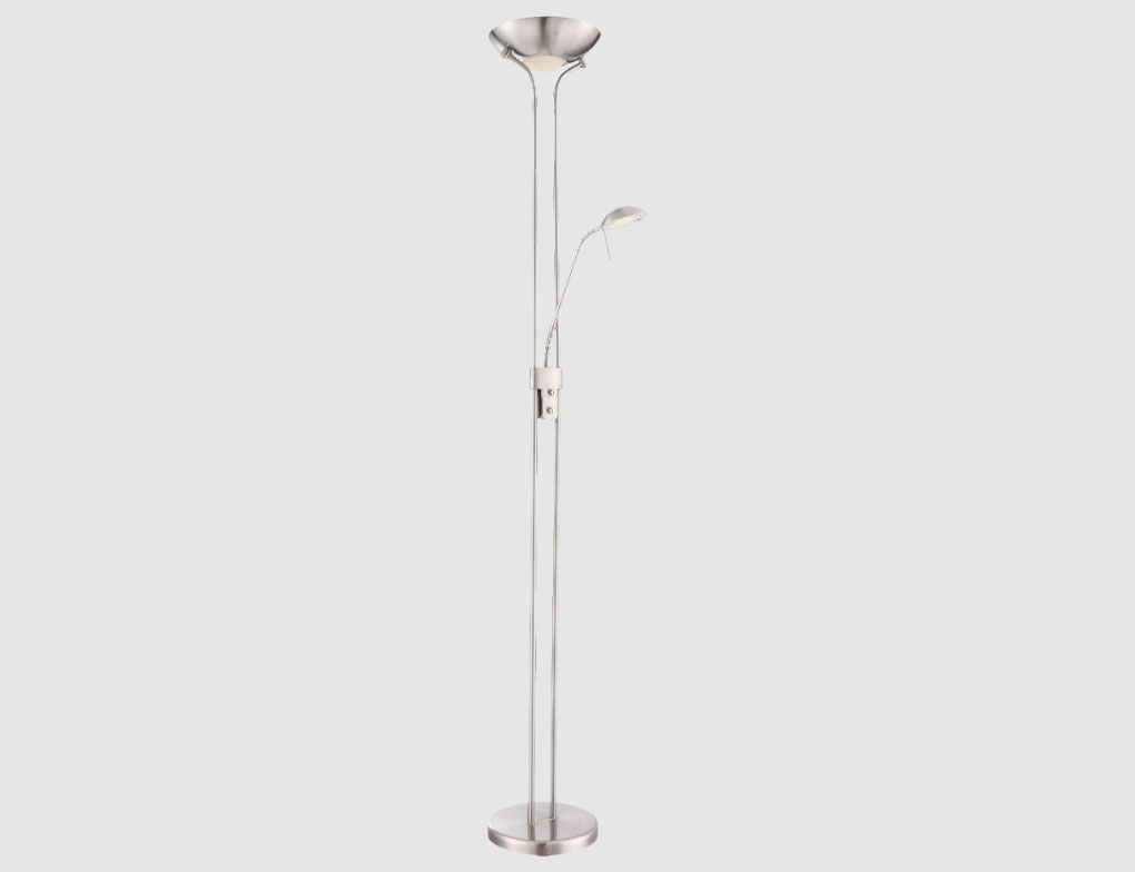 Stehleuchte LED Silber 180 cm