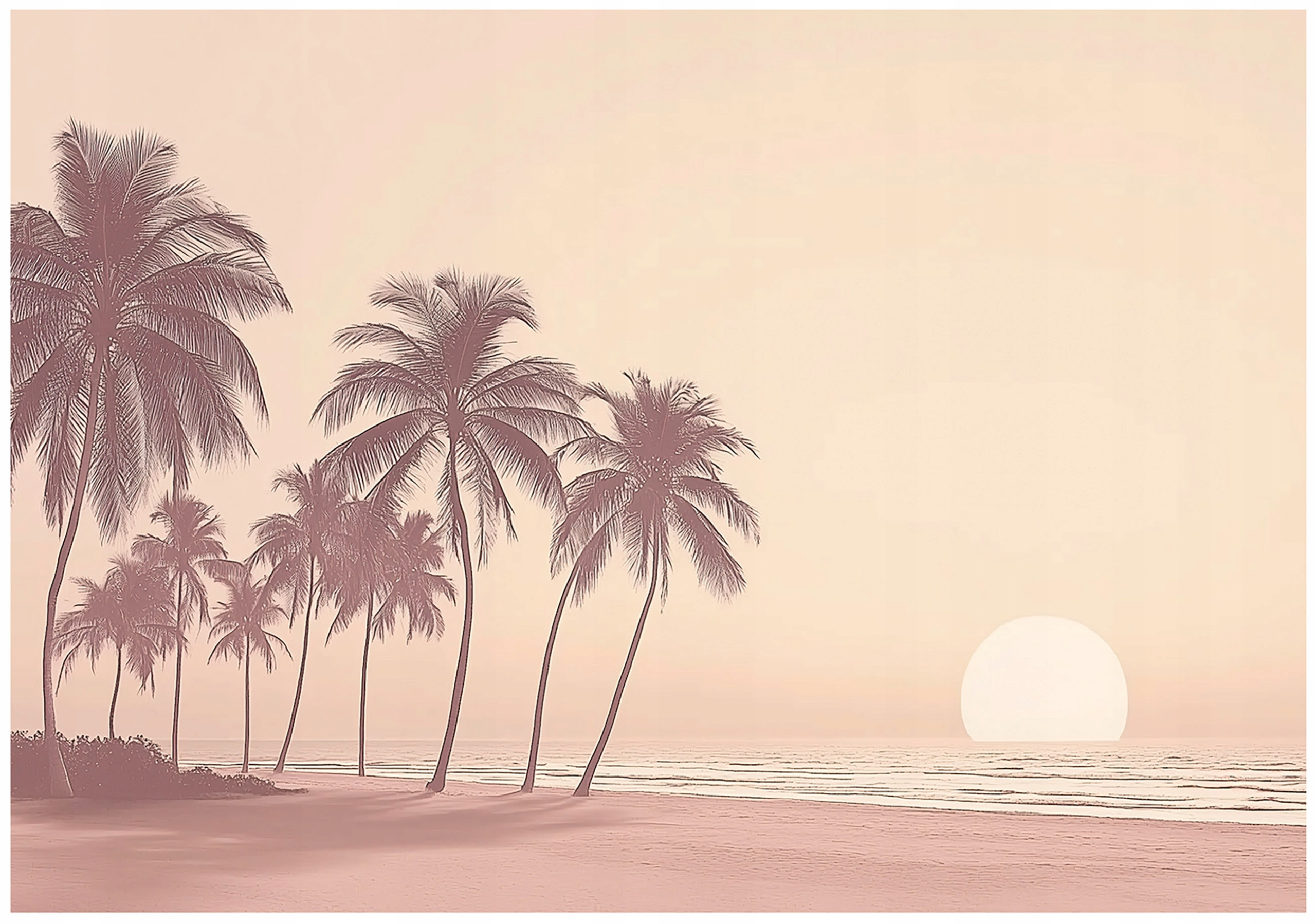 Fototapeta Plaża Palmy Natura Sypialnia Salon Tapeta Flizelina 250X175