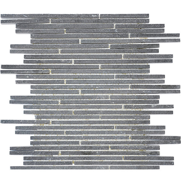 MOSAIQUE BARRETTE FINE BRAZIL NOIR 1 PLAQUE 30,5 x 30,5 CM CASA LINEA