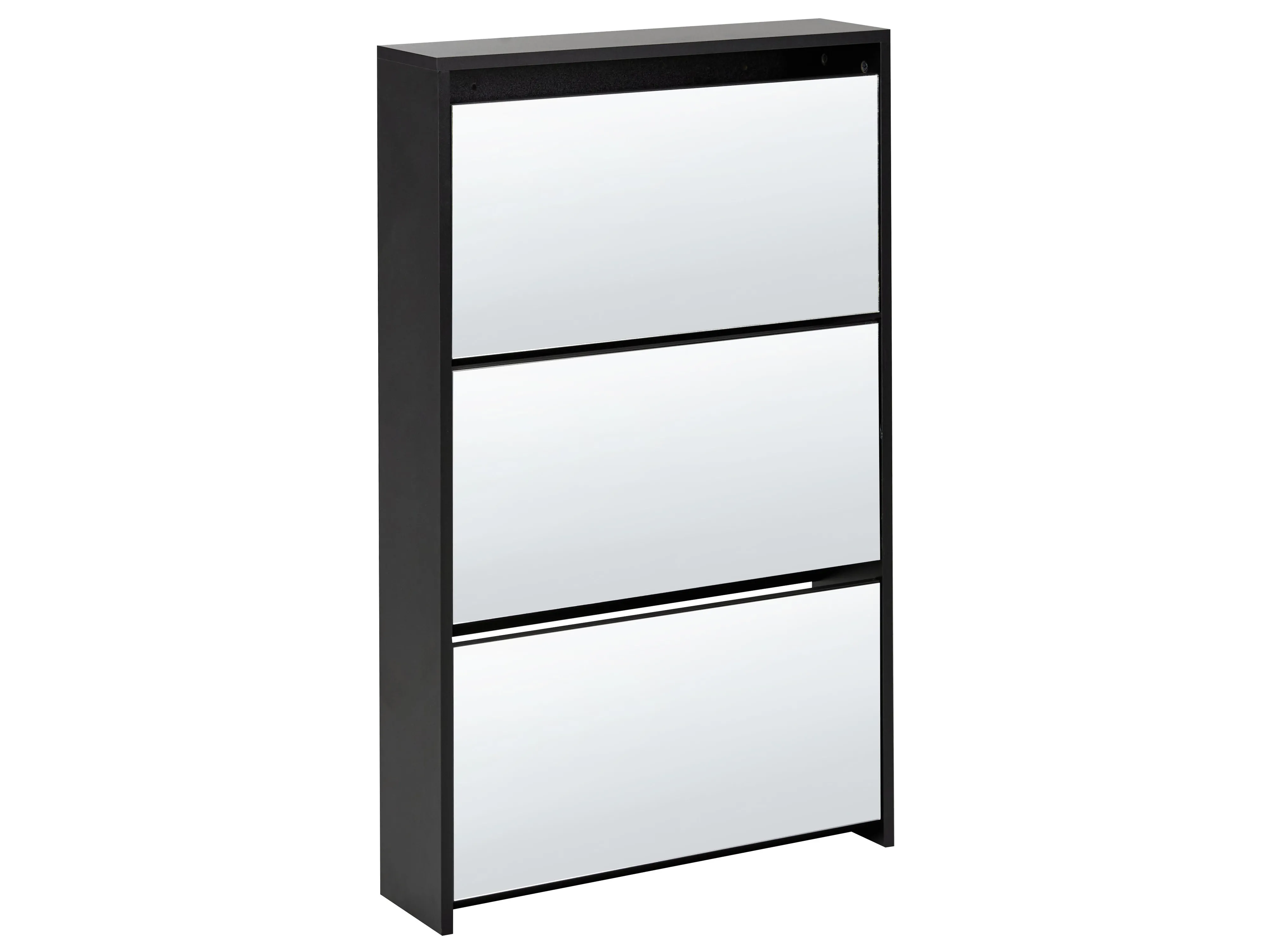 Shoe Storage Cabinet MIDFIELD with Storage Black