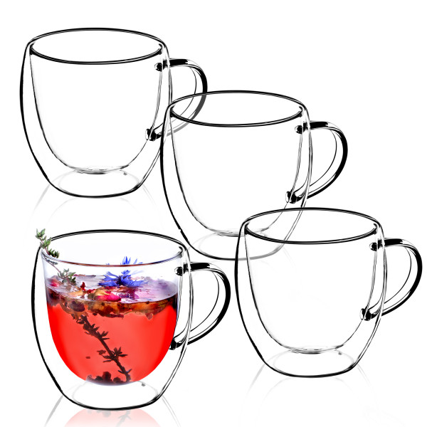 KADAX Szklanki z podwójną ścianką 250 ml, 6 szt.