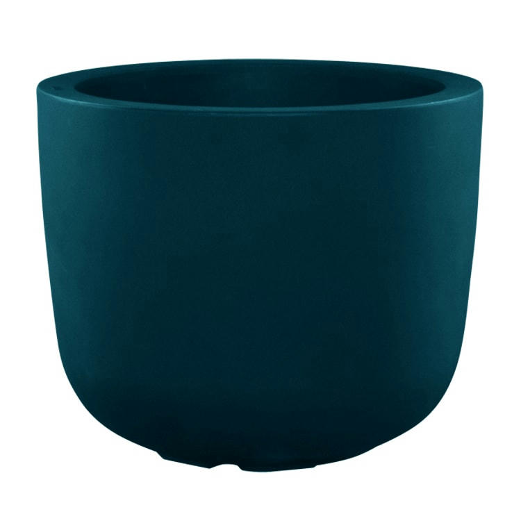 CUP - Pot à fleur en résine recyclable vert paon D48cm