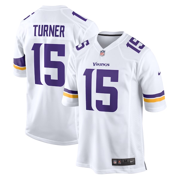 Dallas Turner Minnesota Vikings Nike Game Jersey -  White/Purple