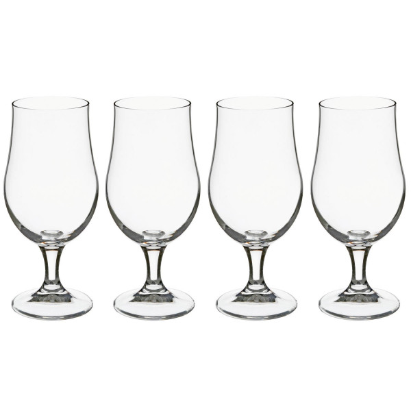 Pokale do piwa, kieliszki typu Tulip, 4 szt. 370 ml