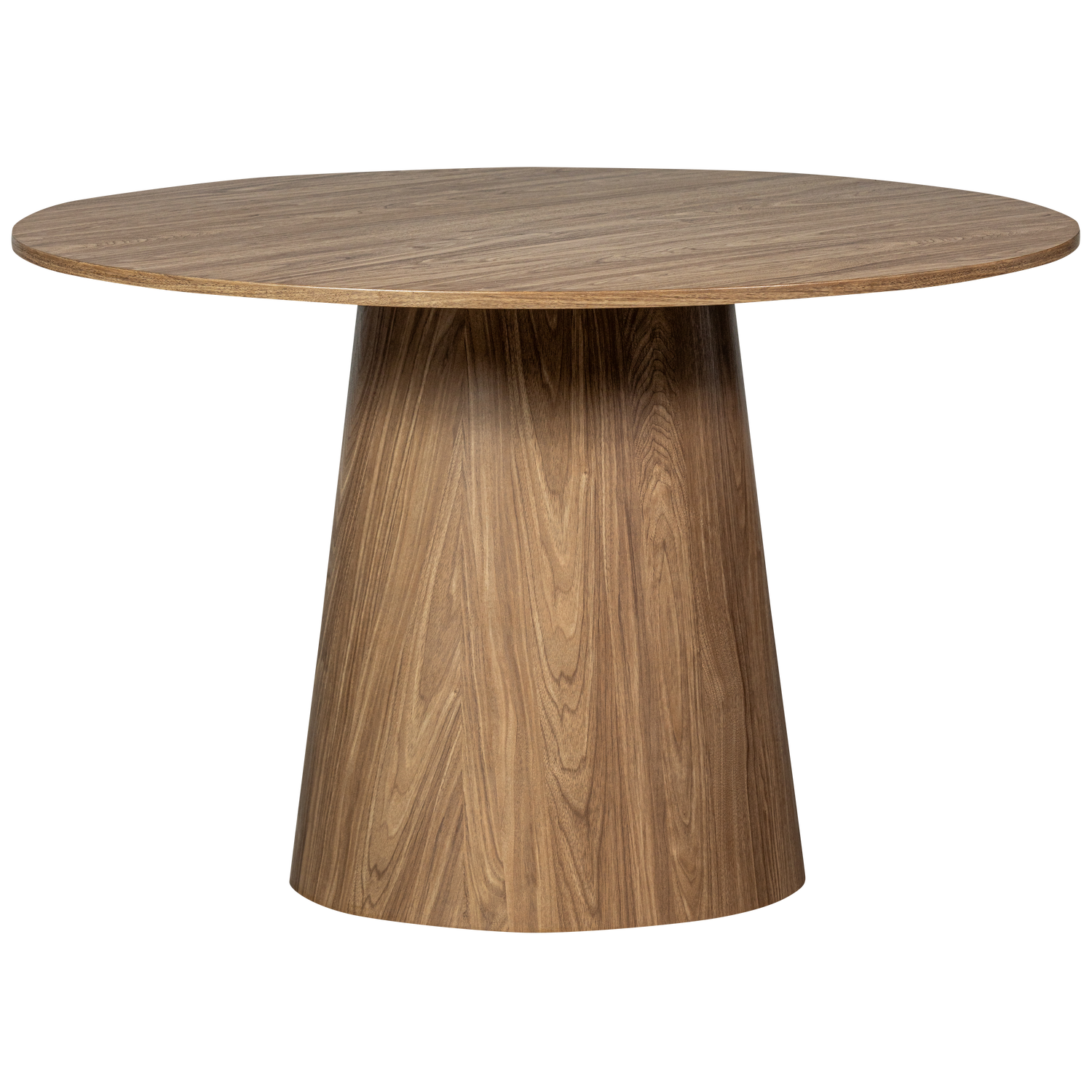 WOOOD eettafel Maan - MDF - Walnoot - 75x120x120