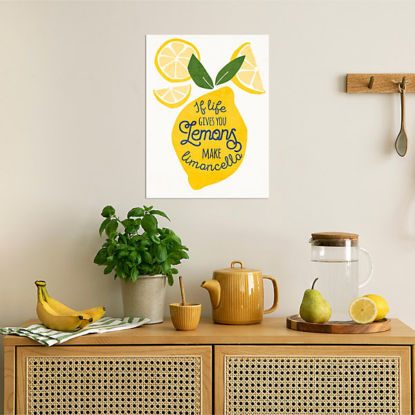 Affiche citron jaune 