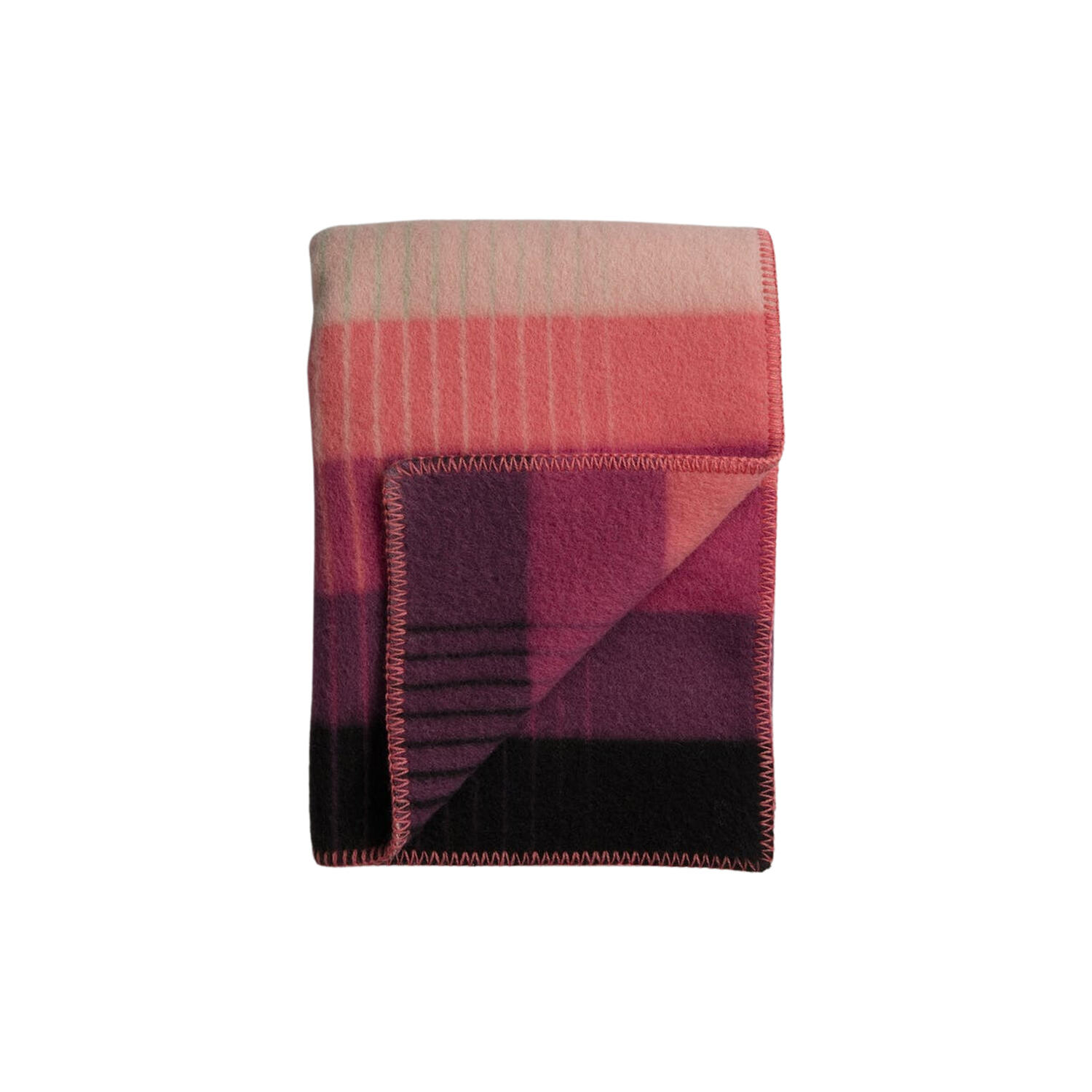 &Aring;SMUND GRADIENT Throw, pink/green