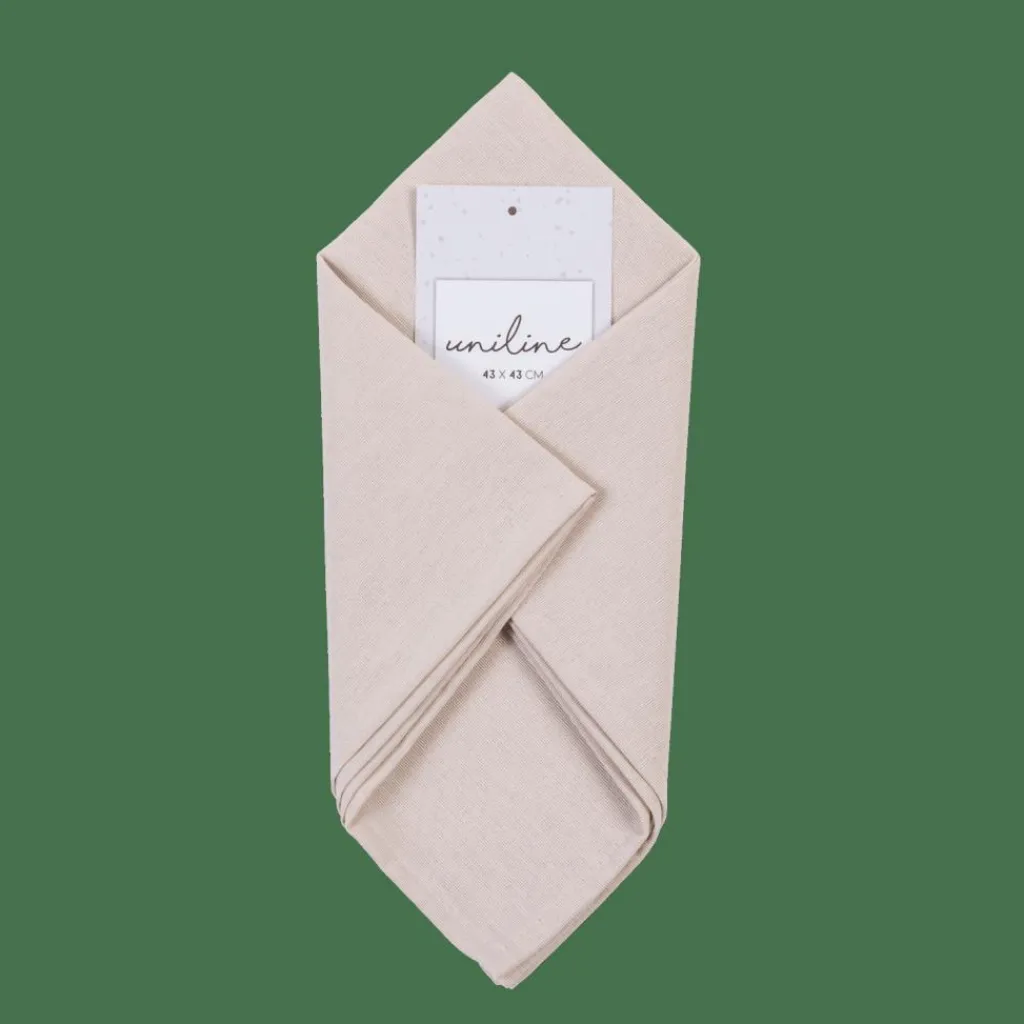 Serviettes^CASA UNILINE Serviette Beige