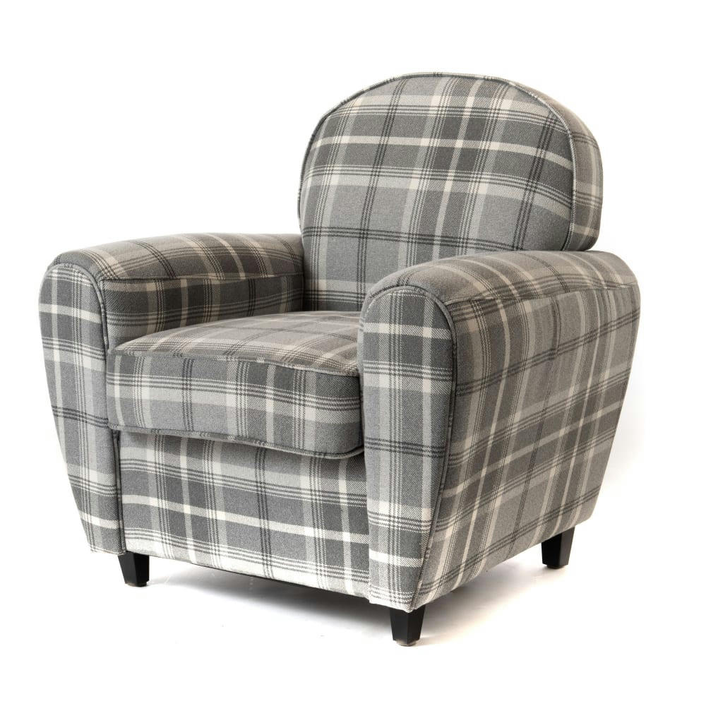 GAM - Fauteuil club    en tissu  gris