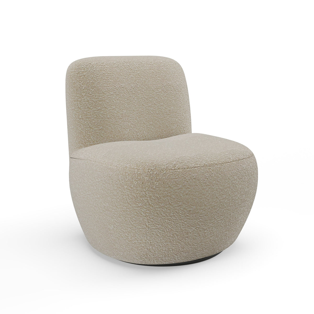 Sia Home - Draaibare fauteuil JENA - bouclette stof mol 64cm