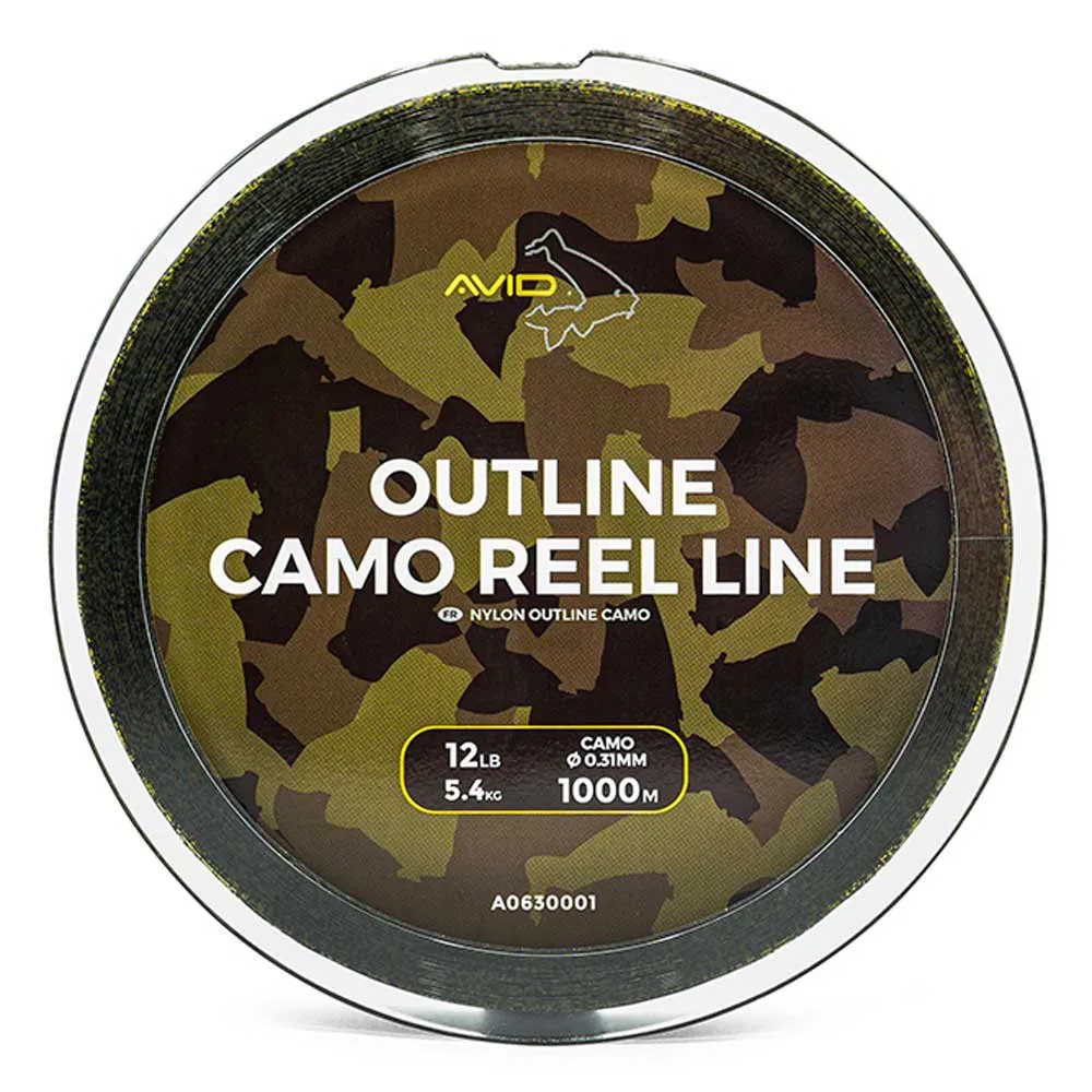 Avid Carp Outline Camo carpfishing line 1000 m