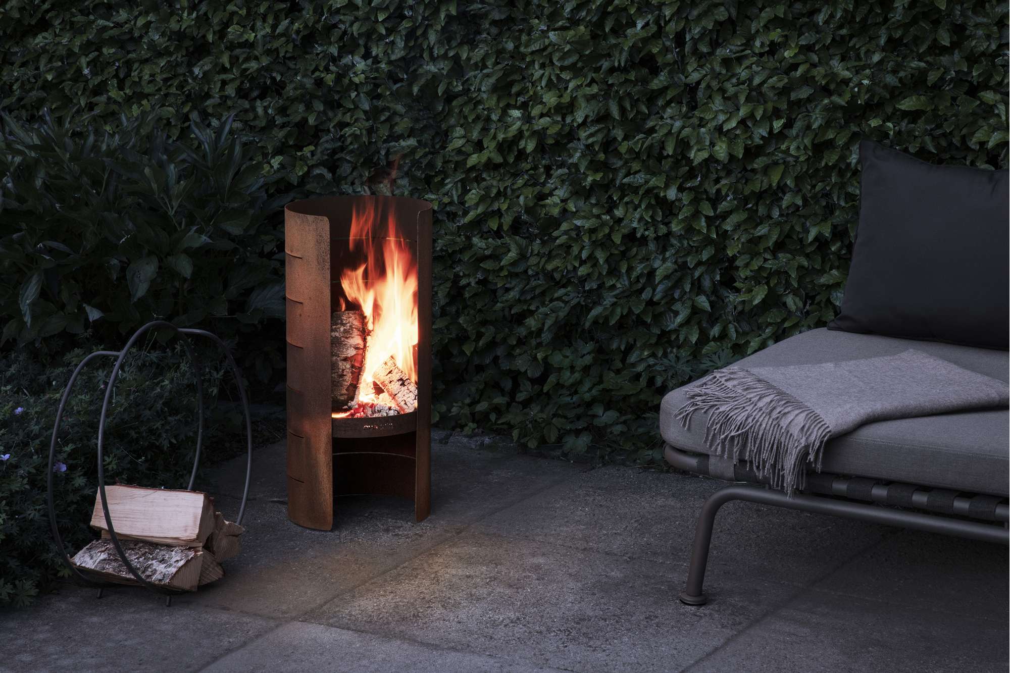FireCylinder fire pit - Corten steel