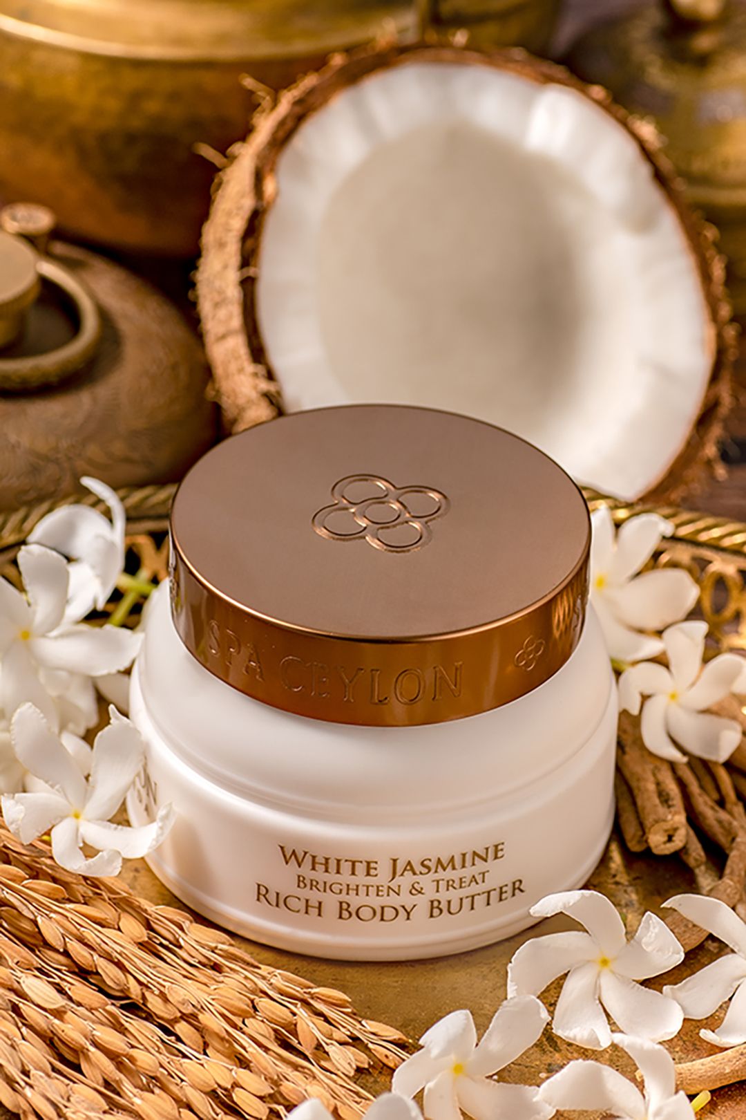 Spa Ceylon WHITE JASMINE  - Brighten & Treat Rich Body Butter 200g