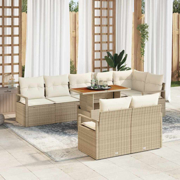 Zestaw Mebli Ogrodowych Wypoczynkowy Sofy Stolik Rattan Na Patio Na Taras