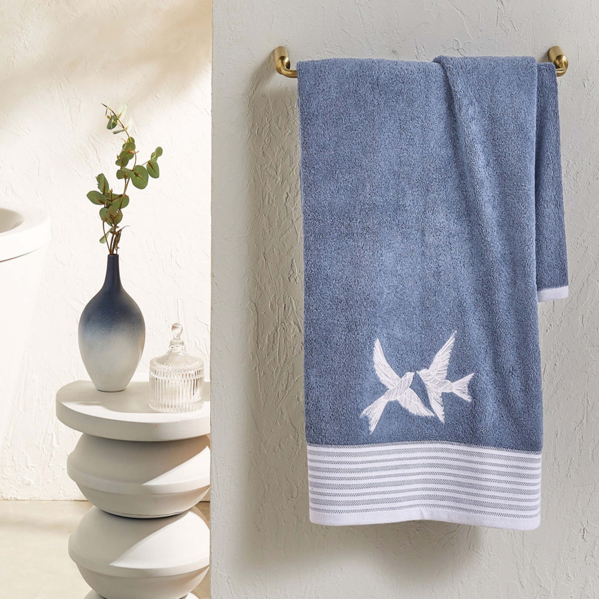 Pack linge de bain brodéÀ tire d'aile